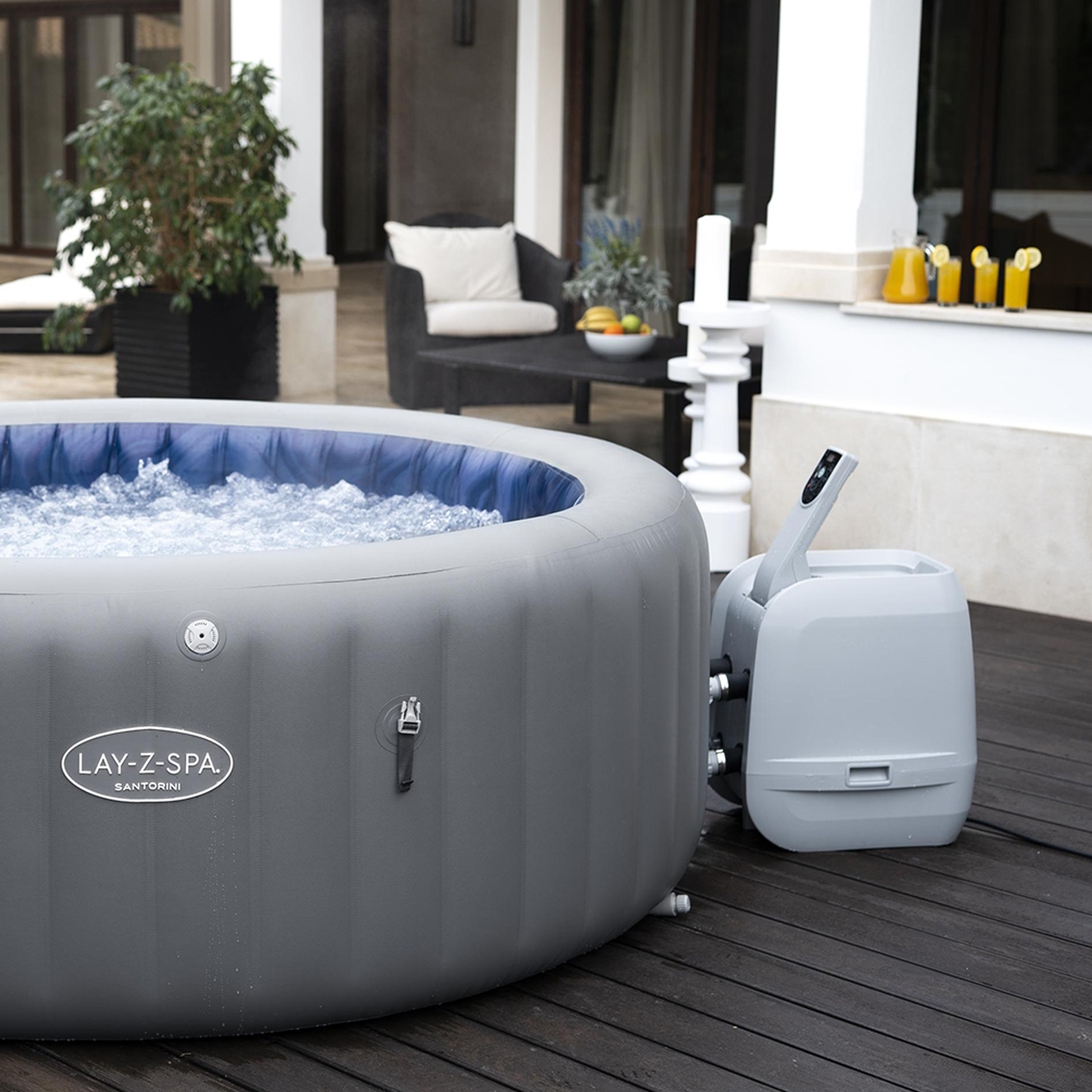 Bestway Lazy Spa Santorini 140 Airjets 5 to 7 People Outbax